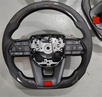 Volant en bois et fibre de carbone Toyota pour Toyota Mark X Chr 79 Series Hilux Vigo Hiace Prius Celica Rav 4 Innova