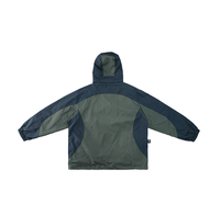 Coupe-vent d'hiver à motif de lettres vintage pour hommes Veste à capuche imperméable avec chapeau Sweat à capuche coupe-vent