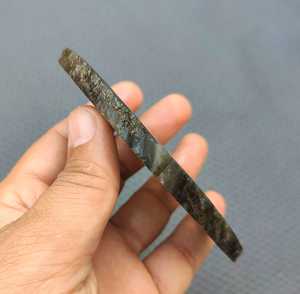 2 pièces de pierres précieuses en Labradorite naturelle, polies, rugueuses, vente en gros, provenant directement de revendeurs indiens, pierre de feu bleue - Product Image 3