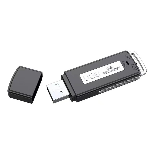 USB Voice Recorder Flash Drive Style WAV Recording One-Key Record 8GB/16GB Built-in Memory Noise Reduction Plastic Recording Pen