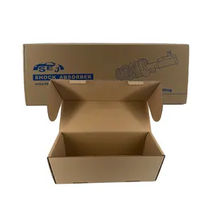 Eco Friendly Auto Spare Parts Custom Logo Brown Paper Cartoon Package Packing Boxes