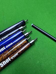 Queue de <span class=keywords><strong>billard</strong></span> chinoise 1/2, style neuf boules, en fibre de verre noire, 8 coups, avec ouverture intégrée, tête large - Product Image 4