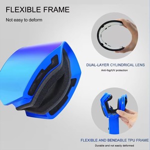 Gafas de Esquí con Protección UV400 CE, Lentes Polarizadas de Espejo, Antivaho, Resistentes al Viento, para Deportes de Nieve, con Logotipo Personalizado OEM - Product Image 5