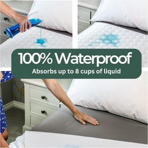 Protège-draps matelassé personnalisé <span class=keywords><strong>lavable</strong></span>, durable et réutilisable, super absorbant, pour l'incontinence hospitalière, avec ailes – Vente en gros usine - Product Image 2
