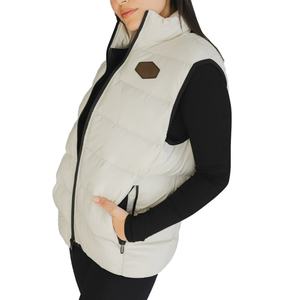 Vestes sans manches sur mesure OEM, manteaux, fermeture éclair avant, gilet matelassé pour femmes, gilet matelassé pour femmes - Product Image 6