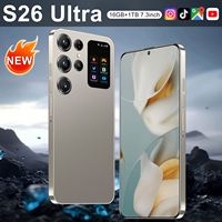 Smartphone 5G Performa Tinggi S26 Ultra Deca Core RAM 16GB Penyimpanan 1TB Layar HD 7,3 inci Kamera 108MP Android Celulares