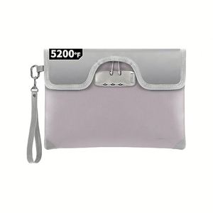 CUSTOM Fireproof Lockable <b>Document</b> Organizer - 8-Layer Fireproof Zippered Storage <b>Bag</b> for Cash, Passports, Legal Papers - Product Image 1