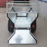 Bois ATV Remorque Avec Clôture (TB500-F), Jardin Pointe en métal utilitaire poly jardin vtt utilitaire benne bois remorque de vtt