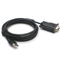 Cable Adaptador Convertidor USB 2.0 a RS232 Serial DB9 Transparente con Chipset FTDI FT232RL de 1.8m, Plug and Play para Windows y Mac