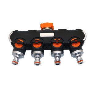3/<strong>4</strong> Inch <strong>Garden</strong> <strong>4</strong> Way Water Tap Connectors Metal Hose Pipe Splitter Irrigation System Faucet Connector - Product Image 6
