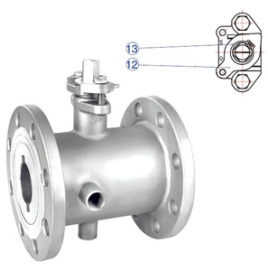 <b>BOWLING</b> BVFJ Hydraulic Power Electric Actuator Flanged Hand Lever Pneumatic Operation Ball Valve Blow-out Proof Stem ISO 5211 - Product Image 4