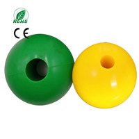 Billes en silicone personnalisées à trous traversants, billes en caoutchouc colorées avec trous, billes en caoutchouc industrielles absorbant les chocs et anti-collision