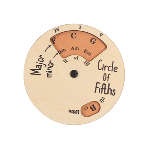 Outil de mélodie en bois cercle rond de cinquièmes roue mélodie accords outil <span class=keywords><strong>musique</strong></span> transposer accessoires pour musiciens débutants - Product Image 2