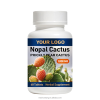 Comprimés de Nopal (Cactus) OEM ODM, Extrait de Figue de Barbarie, Complément Naturel pour la Santé Digestive et le Soutien Antioxydant chez l'Adulte