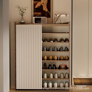 Simple multi-layer shoe rack, space-saving storage rack for entryways, large capacity, suitable for rental properties and home - Product Image 2
