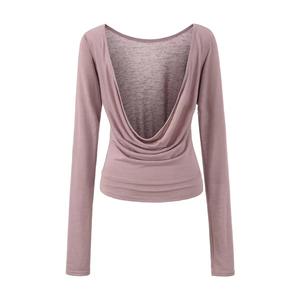 Traje de Yoga Transpirable de Secado Rápido con Capucha y Manga Larga para Mujer, con Cojín en el Pecho, Alta Elasticidad y Logotipo Frontal - Product Image 6