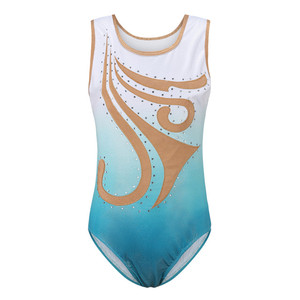 GL00048 vêtement de danse de Ballet pour enfants, <span class=keywords><strong>justaucorps</strong></span> de gymnastique sans manches pour filles - Product Image 3