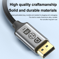 Cable DP 2.1 a Tipo C, 16K 60Hz 8K 120Hz, Cable de Video USB C a DP Bidireccional, Cable de Nailon Trenzado para Laptop, Teléfono y Monitor
