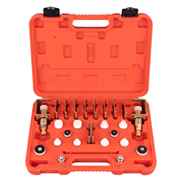 Kit de détection de fuites de climatisation automobile universel LT-1020, adaptateurs filetés en laiton, prises multi-spécifications, ensemble de test de pression pour voiture