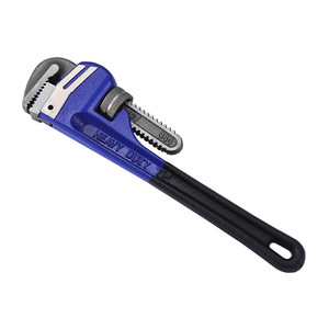 Clé à molette bleue de 24 pouces, robuste, à mâchoires dentelées, fonctionnement manuel, mâchoires en acier à haute teneur en carbone - Product Image 1