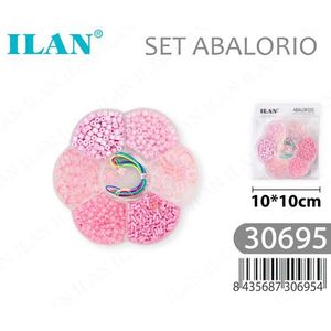 Set di Perline ILAN 10x10cm a Forma di Fiore Rosa, Kit per Creazione di Gioielli - Product Image 1