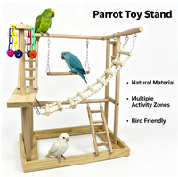 Support de jeu pour perroquet en bois naturel personnalisé, fabriqué en Chine, aire de jeux pour oiseaux, jouet d'entraînement pour perroquet, vente en gros