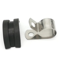 Colliers de serrage personnalisés en acier inoxydable avec revêtement en caoutchouc et isolation en PVC, support OEM, collier de serrage en P, système de mesure métrique
