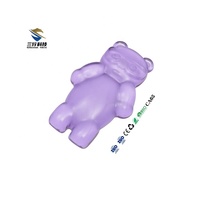 Repose-poignet en gel en forme d'ours de dessin animé en cristal, tapis de souris en gel transparent ODM, tapis de souris de jeu, repose-poignet pour la maison et le bureau