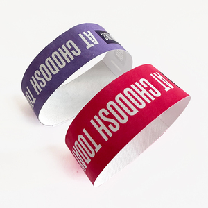Solid Color Tyvek Paper Blank Wristband Printable Printable Event & Party Supplies Customize Tyvek 1056d Paper Wrist Bands