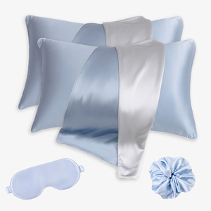 Juego de Fundas de Almohada de Seda de Morera Pura con Etiqueta Personalizada y MOQ Bajo, Juego de Fundas de Almohada 100% Seda, Coletero de Seda, Antifaz para Dormir, Caja de Regalo de Lujo - Product Image 4