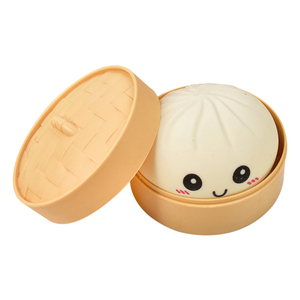 Pure Color Squeeze Dumpling TPR Squishy Steamed <b>Bun</b> Fidget Toys with Box Dumplings Sensory Squeeze Toy for Stress Relief Gifts - Product Image 3