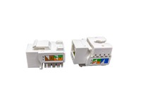 Cat5E non blindé Rj45 Utp prise modulaire connecteur de câble Ethernet Cat5E poinçon vers le bas Jack trapézoïdal