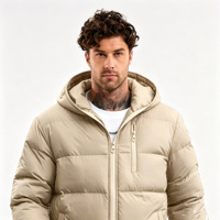Service OEM personnalisé pour fournisseurs : Doudoune d'extérieur coupe-vent pour homme, veste décontractée pour homme, manteau d'hiver pour homme