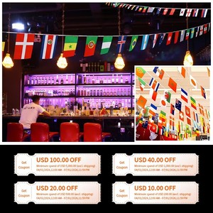 Set di <span class=keywords><strong>Bandiere</strong></span> Impermeabili da Esterno con Asta e Corda per Tifosi di Squadre Nazionali - Product Image 5