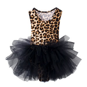 Jupe Tutu de Ballet pour enfants, couleur unie, noir, blanc, gris, rose, sans manches, vêtements de danse, gymnastique, jupe, léotard avec boutons, été - Product Image 4