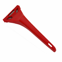 RX38199 grattoir en plastique de sécurité avec 1 lame en acier pratique outil de grattoir de nettoyage durable pour autocollant sol de fenêtre sombre sale