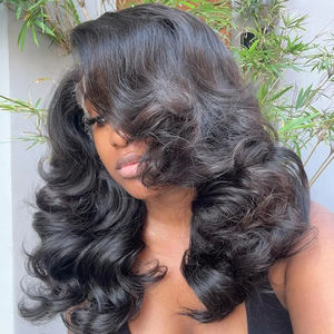 Perruque sans colle en cheveux humains, bouclée et rebondissante, 36 pouces, perruque frontale en dentelle HD pour femmes, super double trame, perruque frontale en dentelle HD 13x4 - Product Image 4