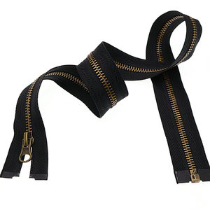 <span class=keywords><strong>Fermeture</strong></span> éclair en laiton de haute qualité, robuste, multi-spécifications, avec curseur double face à extrémité ouverte, verrouillage automatique et tirette inversée - Product Image 5