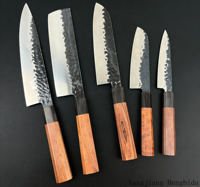 Couteau utilitaire professionnel polyvalent en acier inoxydable, ambidextre, manche en bois d'ébène et de palissandre, compatible lave-vaisselle, cuisine