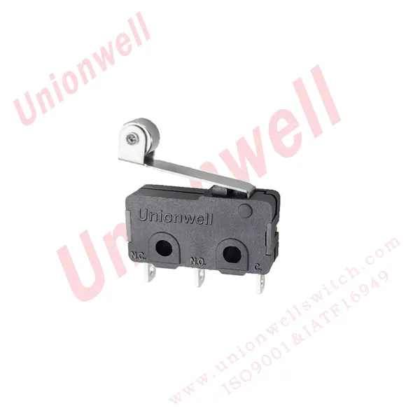 Unionwell การผลิตไมโครสวิตช์ 25t125 0.1A 5A 10A 12A ลูกกลิ้งคันโยก Actuator ไมโครสวิตช์ขนาดเล็ก