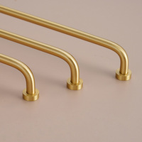 Fabricant de poignées en laiton massif au design moderne Poignées à tirette pour armoires de cuisine Tiroirs de garde-robe Poignée en laiton