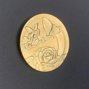 Molde de Pressão Cosmético de Cobre com Design Floral Personalizável para Pó de Sombra com Relevo - Product Image 4