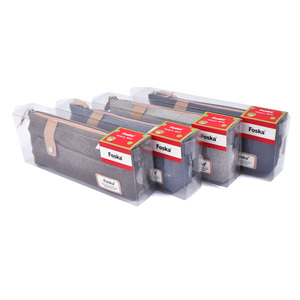 Échantillon disponible : Trousse à crayons en toile avec fermeture éclair et bouton-pression, sacs de rangement spacieux et polyvalents pour adultes, étudiants et officiers - Product Image 6