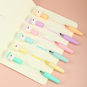 Resaltador <span class=keywords><strong>de</strong></span> papelería, marcador fluorescente <span class=keywords><strong>de</strong></span> <span class=keywords><strong>unicornio</strong></span>, bolígrafo <span class=keywords><strong>de</strong></span> 6 colores, marcador lindo - Product Image 3