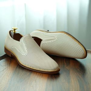 Leather <b>Pointed</b> <b>Toe</b> Business Casual Shoes Autumn British Luxury DesignerMen's Breathable Lightweightmens Leather Dress Shoes - Product Image 6