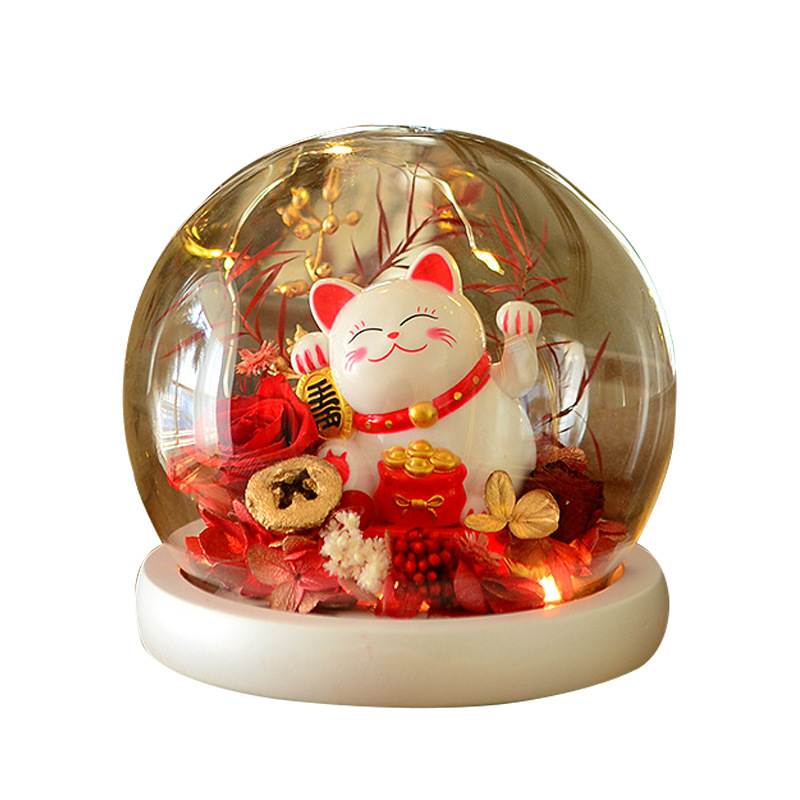 Chat porte-bonheur 12*12cm
