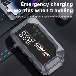 Démarreur de voiture 4-en-1 avec compresseur d'air 1000A 12000mAh, gonfleur de pneus portable, <span class=keywords><strong>booster</strong></span> de <span class=keywords><strong>batterie</strong></span> d'urgence, <span class=keywords><strong>batterie</strong></span> externe, lumière LED - Product Image 5