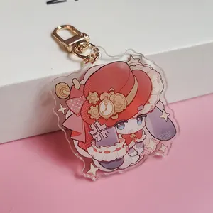 Promotional High Quality Clear Transparent Anime Acrylic Charms Custom