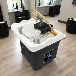 Fauteuil <span class=keywords><strong>de</strong></span> lavage moderne en acrylique réglable pour salon <span class=keywords><strong>de</strong></span> coiffure, mobilier portable pour <span class=keywords><strong>spa</strong></span> capillaire, idéal pour salon <span class=keywords><strong>de</strong></span> barbier, salon et salle <span class=keywords><strong>de</strong></span> bain - Product Image 4