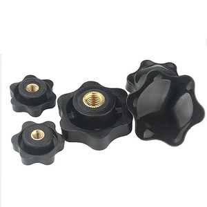 10/5 Piezas Tuercas de Sujeción Manual M5 M6 con Mango Estrella, Rosca Mecánica, Tuercas de Pulgar Negras, Perillas de Sujeción - Product Image 1
